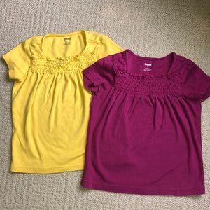 Gymboree Tops Yellow and Violet Size 6